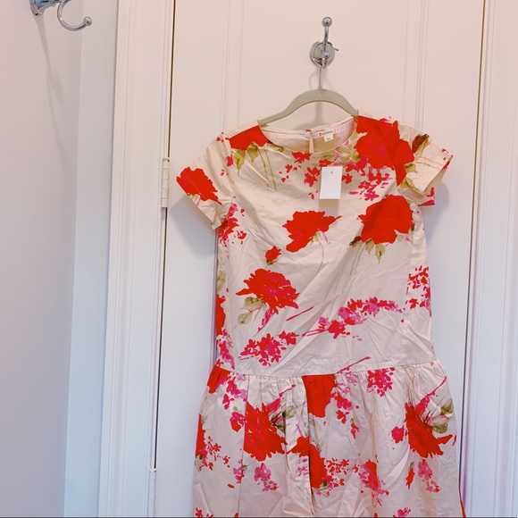 🌟HOST PICK🌟 BNWT CREWCUTS/JCREW GIRLS FLORAL FANCY DROP WAIST FORMAL DRESS💕12 - Picture 1 of 10